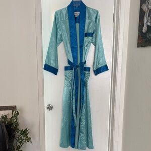 Vintage Robe with Blue Trim